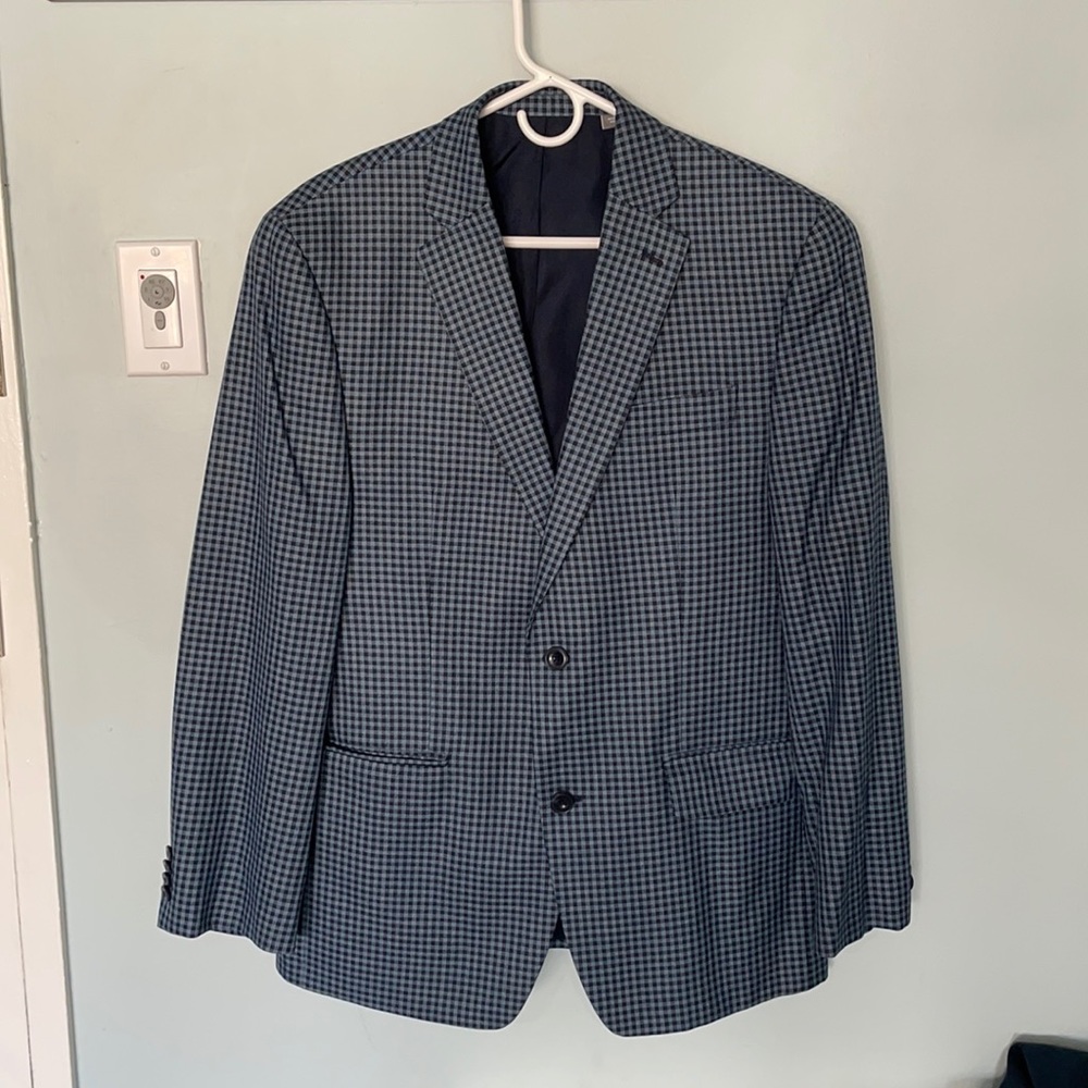 Plaid suit jacket
